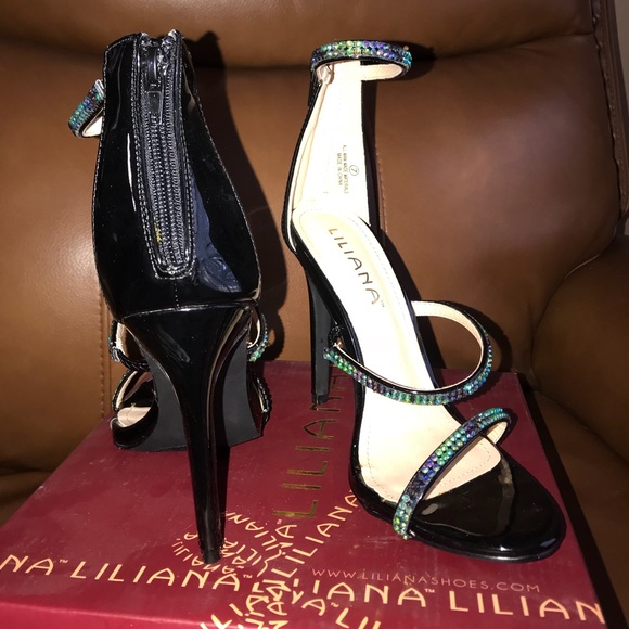 Rhinestone strap heels - Picture 3 of 5